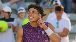 Ben Shelton s'est imposé en finale du tournoi ATP 250 de Stuttgart (Getty Images)