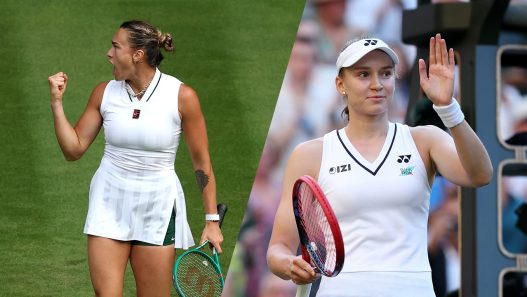 Aryna Sabalenka et Elena Rybakina sont les têtes de série 1 et 2 à Wimbledon. (Getty Images)