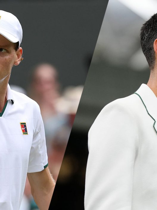 Jannik Sinner et Novak Djokovic avant leur troisième tour à Wimbledon 2026. (Getty Images)