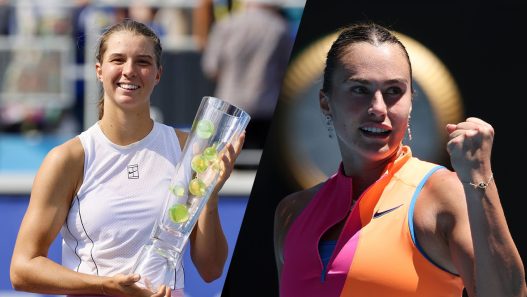Lilli Tagger (à gauche) à fait son entrée dans le TOP 50 tandis qu'Aryna Sabalenka (à droite) reste n°1 mondiale (Getty Images)