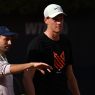 Simone Vagnozzi et Jannik Sinner à l'entraînement (Tullio Puglia/Getty Images)