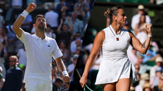Novak Djokovic et Aryna Sabalenka se sont qualifiés pour les huitièmes de finale de Wimbledon 2026 (Getty Images)