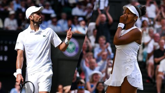Novak Djokovic et Coco Gauff se sont qualifiés pour les quarts de finale de Wimbledon (Getty Images)