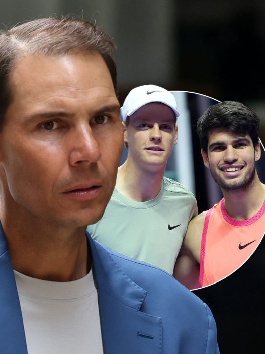 Rafael Nadal s'exprime sur la domination actuelle de Carlos Alcaraz et Jannik Sinner lors d'un entretien accordé à CNBC. (Getty Images)