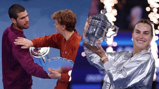 Carlos Alcaraz, Jannik Sinner et Aryna Sabalenka sont inscrits pour l'US Open 2026 (Getty Images)