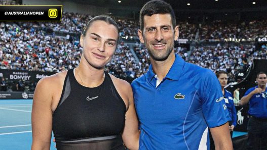 Aryna Sabalenka et Novak Djokovic feront équipe en double mixte à l'US Open 2026. (Open d'Australie)