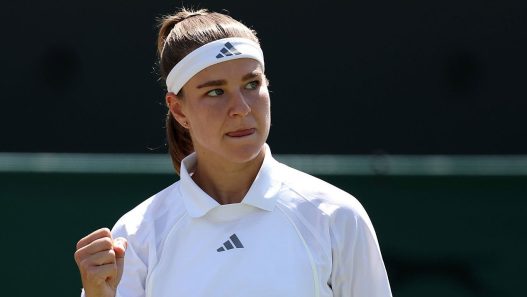 Karolina Muchova s'est qualifiée pour la finale de Wimbledon. (Getty Images)