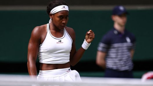 Coco Gauff défiera Karolina Muchova ce jeudi à Wimbledon. (Getty Images)