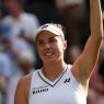Linda Noskova s'est qualifiée pour la finale de Wimbledon. (Getty Images)