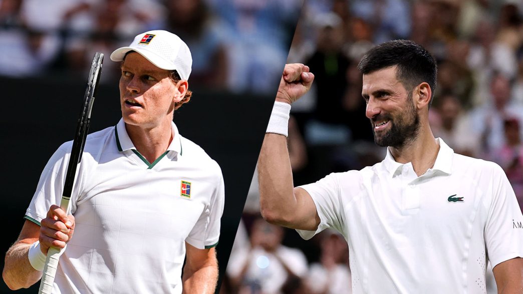 Jannik Sinner et Novak Djokovic s'affrontent en demi-finales de Wimbledon 2026 (Getty Images)