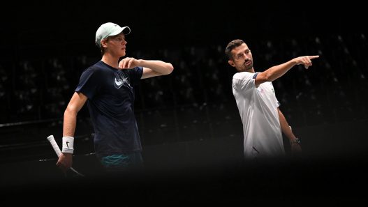 Jannik Sinner et Simone Vagnozzi à Paris (Tullio Puglia/Getty Images)