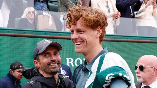 Jannik Sinner et Simone Vagnozzi à Monte-Carlo (Jean Catuffe/Getty Images)