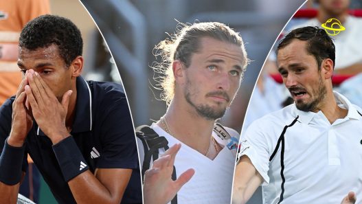 Félix Auger-Aliassime, Alexander Zverev et Daniil Medvedev ont tous quitté le Masters 1000 de Montréal en l'espace de quelques heures (Getty Images)