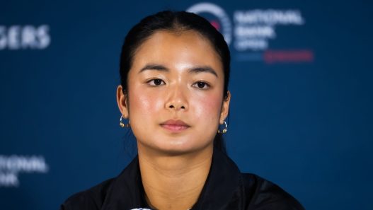 Alexandra Eala en conférence de presse avant le WTA 1000 de Toronto (Robert Prange/Getty Images)