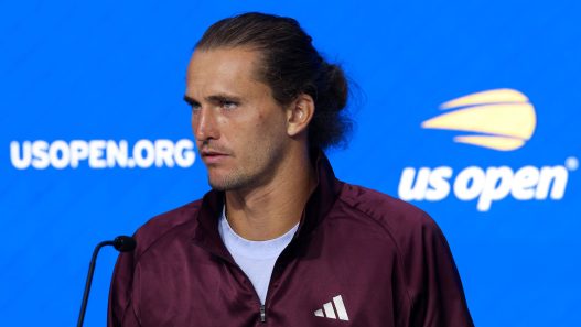 Alexander Zverev en conférence de presse avant l'US Open (Caleb Bowlin/Getty Images)