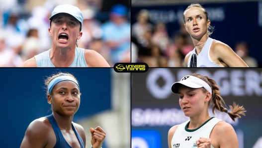 Iga Swiatek, Elina Svitolina Coco Gauff et Elena Rybakina joueront les demi-finales au WTA 1000 de Toronto 2026 (Geety Images)