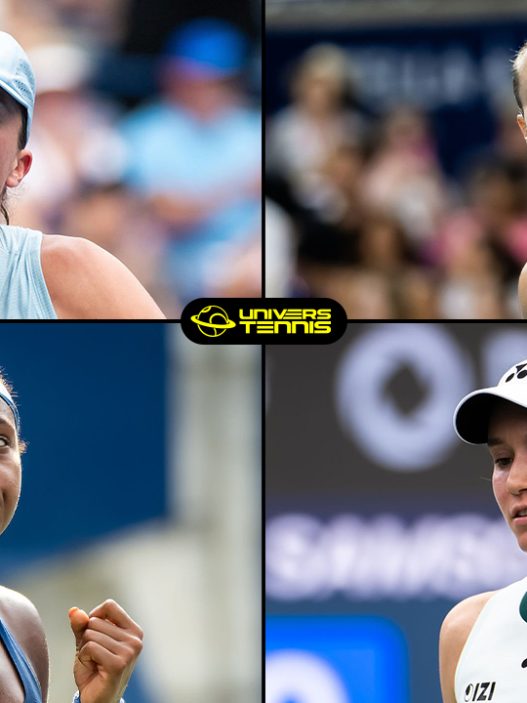 Iga Swiatek, Elina Svitolina Coco Gauff et Elena Rybakina joueront les demi-finales au WTA 1000 de Toronto 2026 (Geety Images)