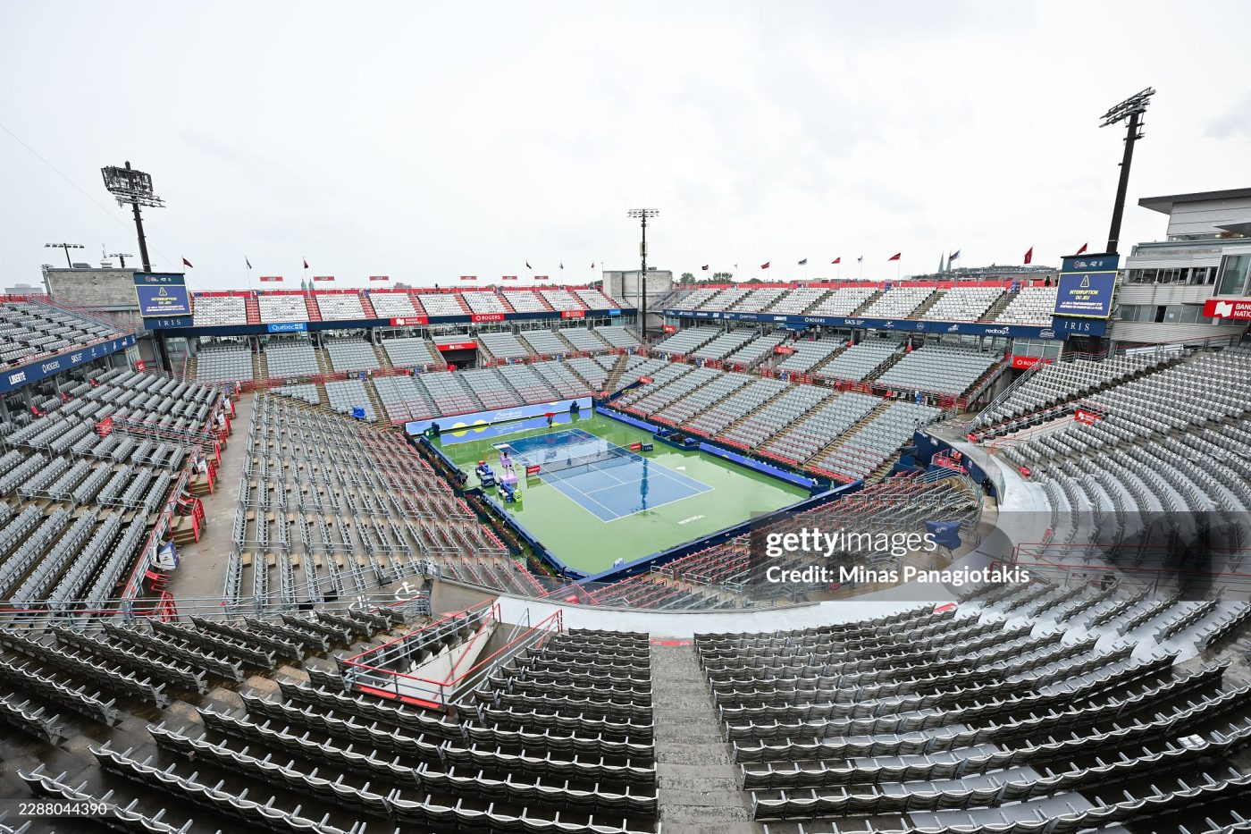 La météo continue de perturber le programme au Masters 1000 de Montréal 2026 (Minas Panagiotakis/Getty Images)