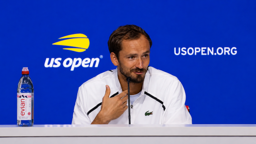 Daniil Medvedev en conférence de presse lors de l'US Open 2026 (US Open)