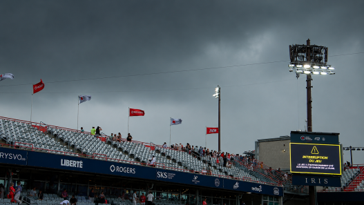 Le Masters 1000 de Montréal a été interrompu par les orages (Tennis TV)