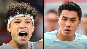 Ben Shelton affronte Brandon Nakashima en finale de Montréal ce jeudi. (Getty Images)