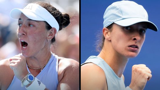 Jessica Pegula et Iga Swiatek vont s'affronter ce samedi à Cincinnati. (Getty Images)