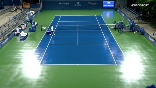 Les matchs ont été interrompus ce dimanche à l'US Open. (Getty Images)