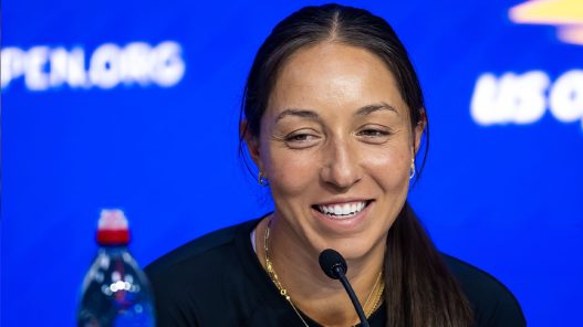 Jessica Pegula en conférence de presse avant l'US Open 2026 (Getty Images)