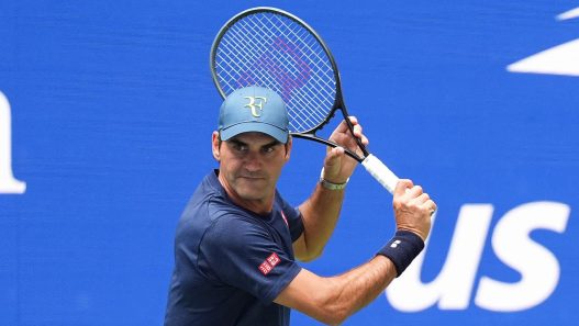 Roger Federer lors de son retour à l'US Open 2026 (Darren Carroll/USTA via Getty Images)