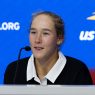Mirra Andreeva en conférence de presse avant l'US Open 2026 (Getty Images)