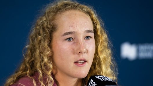Mirra Andreeva en conférence de presse avant le WTA 1000 de Toronto (Robert Prange/Getty Images)