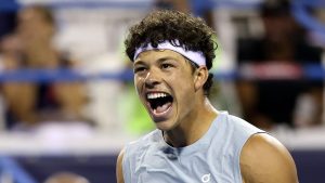 Ben Shelton s'est qualifié pour les quarts de finale au Masters 1000 de Montréal (Emilee Chinn/Getty Images)