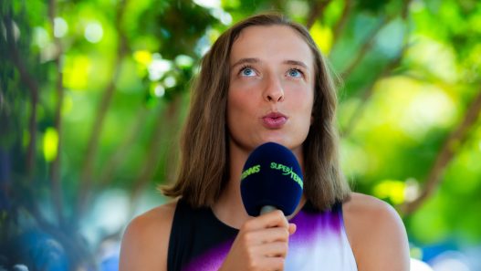 Iga Swiatek lors du Media Day à l'US Open (Robert Prange/Getty Images)
