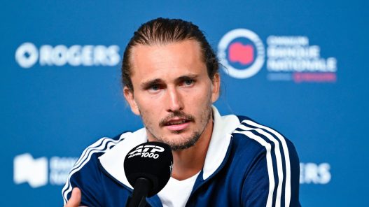 Alexander Zverev en conférence de presse avant le Masters 1000 de Montréal 2026 (Minas Panagiotakis/Getty Images)