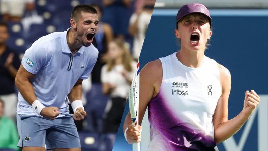 Arthur Gea et Iga Swiatek se sont imposés ce 5 juillet à l'US Open (Getty Images)