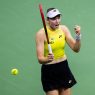 Elena Rybakina après sa victoire contre Coco Gauff à l'US Open 2026 (Robert Prange/Getty Images)