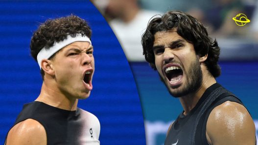Ben Shelton s'est imposé contre Carlos Alcaraz à l'US Open (Getty Images)