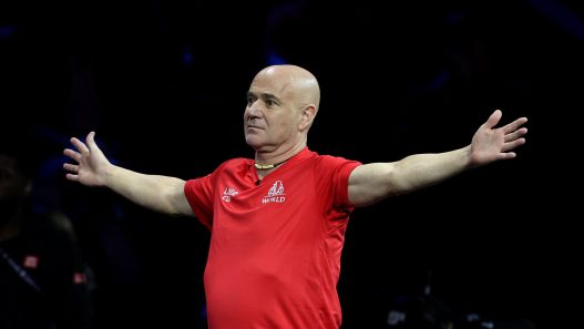 Andre Agassi lors de la Laver Cup 2026 (Clive Brunskill/Getty Images for Laver Cup)