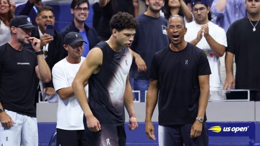 Bryan et Ben Shelton à l'US Open (Julian Finney/Getty Images)