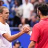 Karen Khachanov et Alexander Zverev après leur demi-finale à l'US Open 2026 (Manuela Davies/USTA via Getty Images)