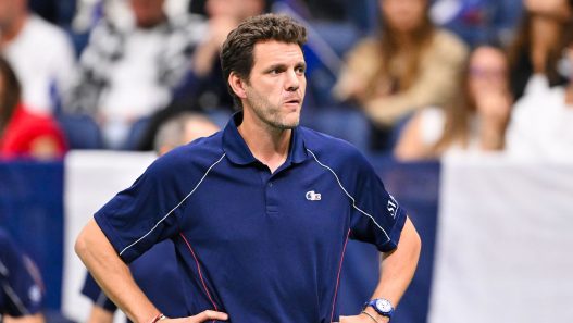Paul-Henri Mathieu lors de la rencontre de Coupe Davis entre la France et le Canada (Minas Panagiotakis/Getty Images for World Tennis)