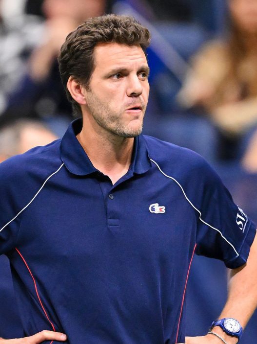Paul-Henri Mathieu lors de la rencontre de Coupe Davis entre la France et le Canada (Minas Panagiotakis/Getty Images for World Tennis)