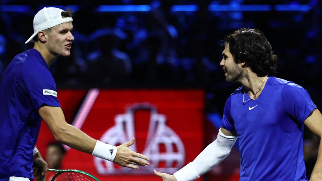 Carlos Alcaraz et Jakub Mensik se sont imposés lors du double en Laver Cup (Getty Images)