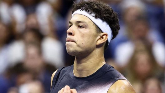 Ben Shelton a battu Stefanos Tsitsipas ce dimanche à l'US Open. (Getty Images)