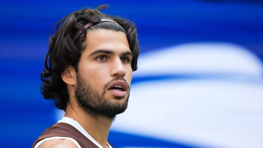 Carlos Alcaraz au troisième tour de l'US Open (Garrett Ellwood/USTA via Getty Images)