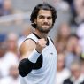 Carlos Alcaraz lors de son huitième de finale à l'US Open (Simon Bruty/USTA via Getty Images)