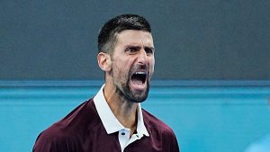 Novak Djokovic s'est qualifié pour les huitièmes de finale au tournoi ATP 500 de Pékin (Fred Lee/Getty Images)