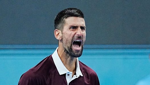 Novak Djokovic s'est qualifié pour les huitièmes de finale au tournoi ATP 500 de Pékin (Fred Lee/Getty Images)