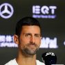 Novak Djokovic en conférence de presse avant le tournoi ATP 500 de Pékin (Fred Lee/Getty Images)