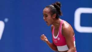 Leylah Fernandez s'est qualifiée pour la finale au WTA 500 de Singapour (Al Bello/Getty Images)